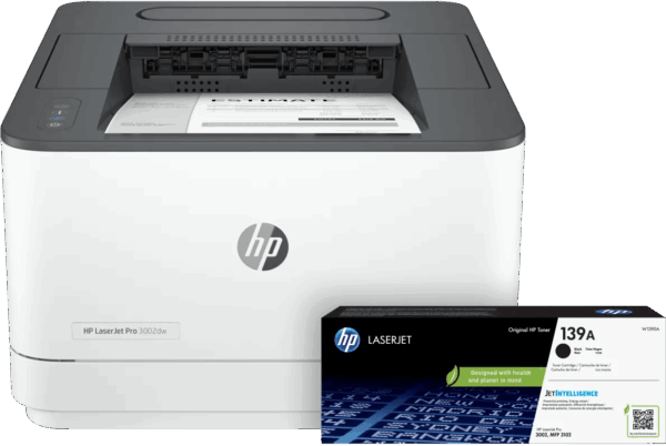HP LaserJet Pro 3002dw + 1 extra zwarte toner