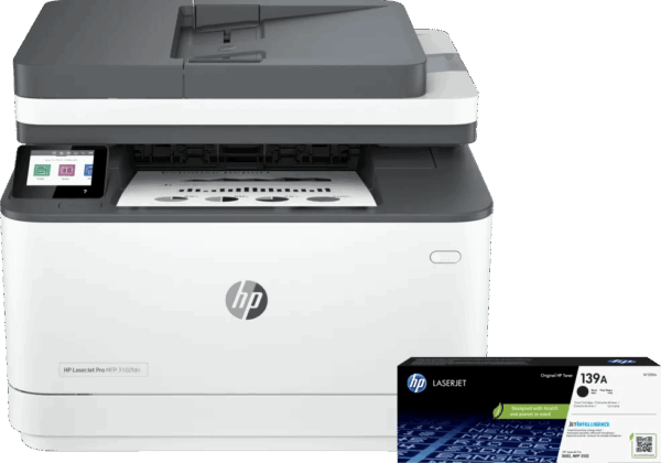 HP LaserJet Pro MFP 3102fdw + 1 extra zwarte toner