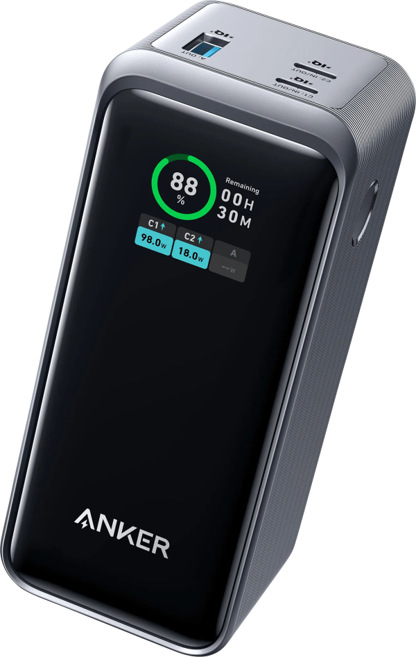 Anker Prime Powerbank 20.000 mAh met Snelladen Zwart