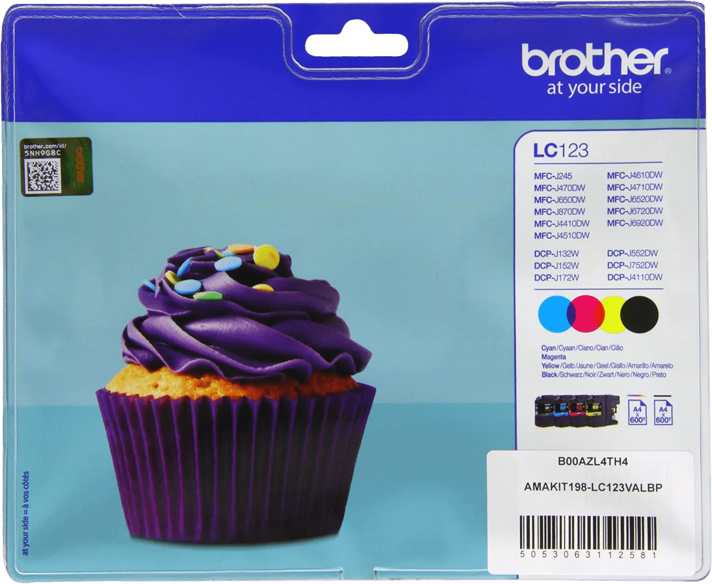 Brother lc-123 cartridges combo pack 1 Brother lc-123 cartridges combo pack