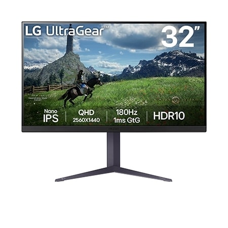 32 inch UltraGear QHD Nano IPS 180Hz gamingmonitor | 1ms (GtG)