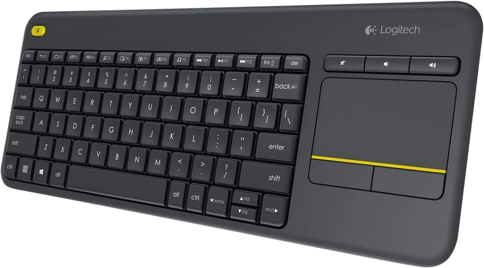 Logitech k400 plus wireless touch zwart qwerty 1 Logitech k400 plus wireless touch zwart qwerty
