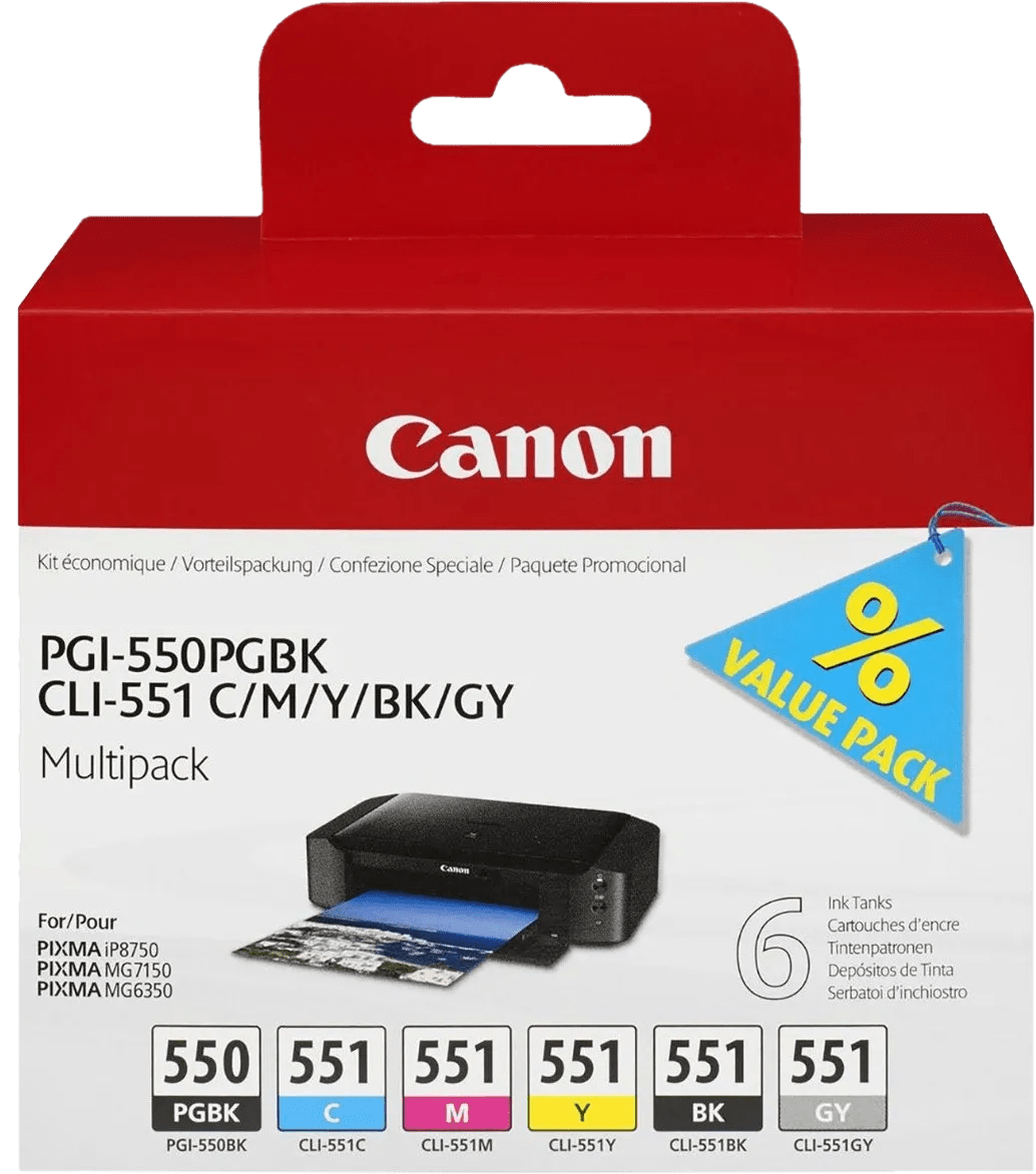 Canon pgi-550/cli-551 cartridges combo pack 1 Canon pgi-550/cli-551 cartridges combo pack
