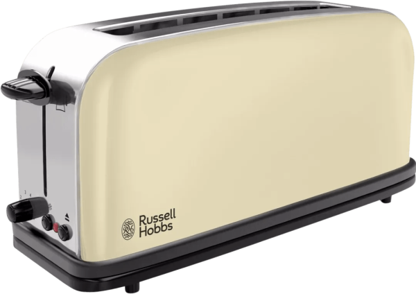 Russell Hobbs Colours Plus+ Classic Cream Long Slot Broodrooster