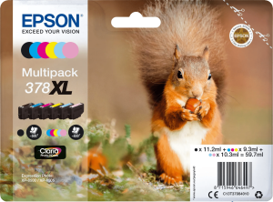 Epson 378xl cartridges combo pack 2 801930