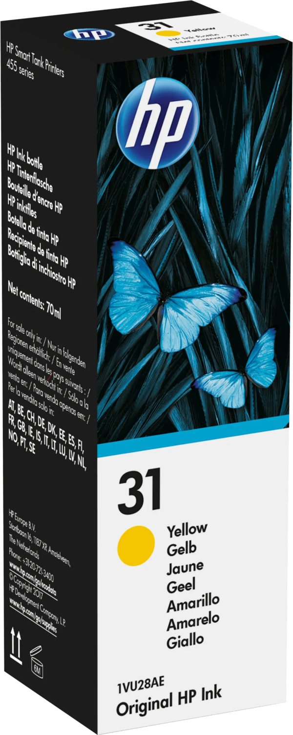 HP 31 Inktflesje Geel