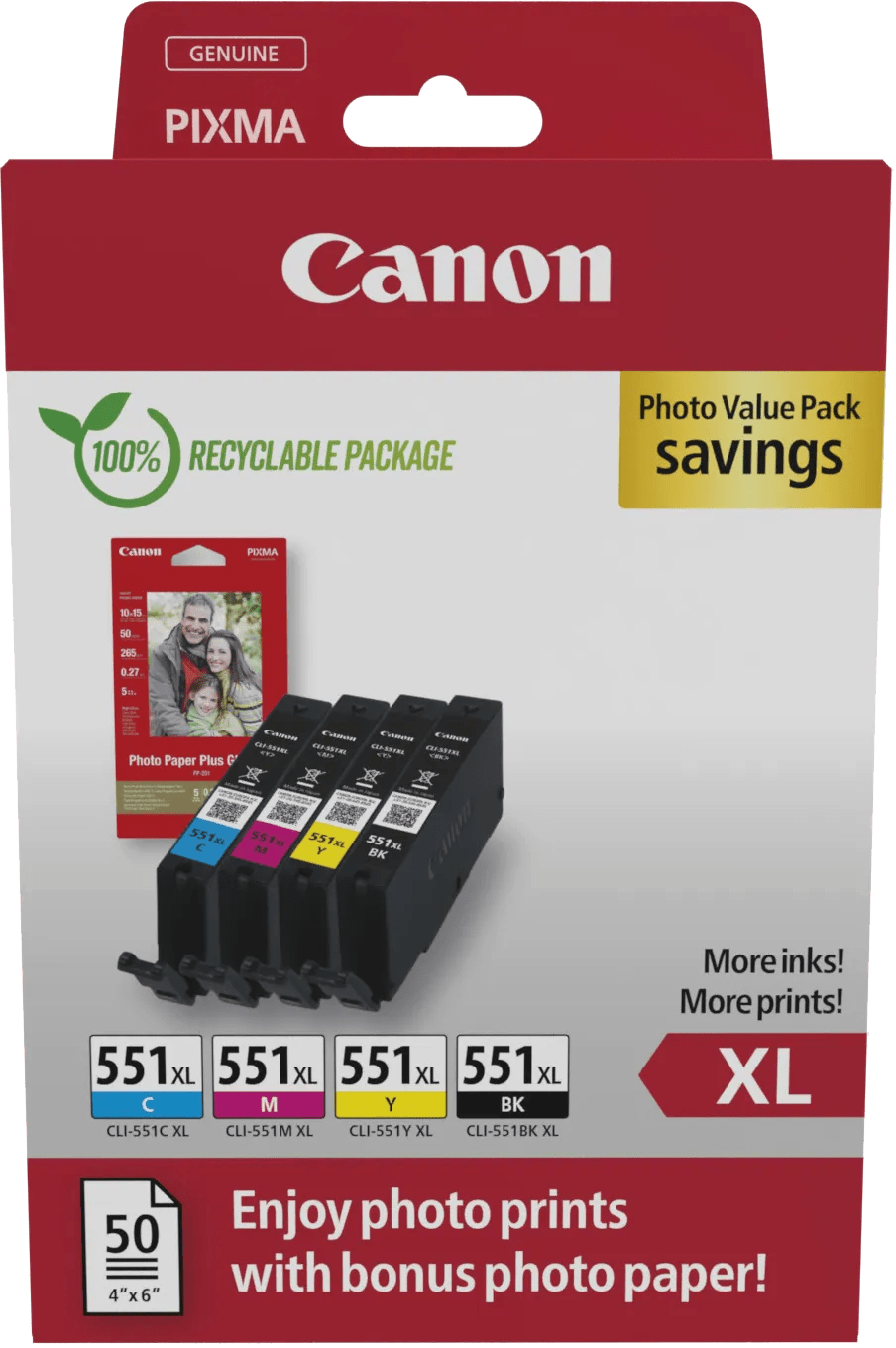 Canon cli-551xl cartridges combo pack 1 Canon cli-551xl cartridges combo pack