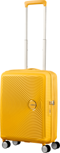 American tourister soundbox expandable spinner 55cm golden yellow 2 810558