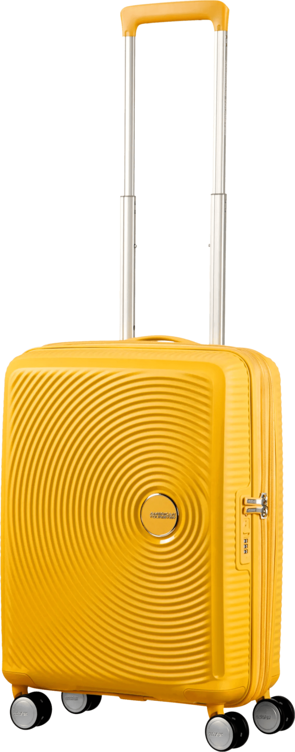 American Tourister Soundbox Expandable Spinner 55cm Golden Yellow
