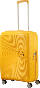 American tourister soundbox expandable spinner 67cm golden yellow 2 810603