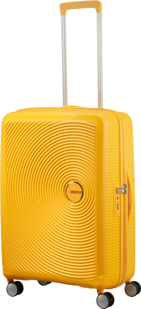 American Tourister Soundbox Expandable Spinner 67cm Golden Yellow