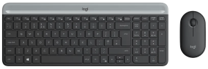 Logitech mk470 slim draadloos toetsenbord en muis grijs qwerty 2 837543