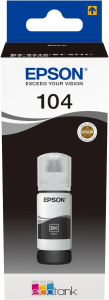 Epson 104 inktflesje zwart 2 837980