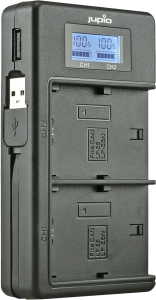 Jupio usb duo charger lcd voor canon lp-e6(n) 2 854355