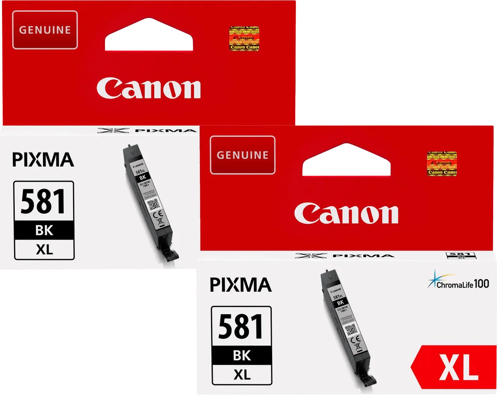 Canon cli-581xl cartridges zwart duo pack 1 Canon cli-581xl cartridges zwart duo pack