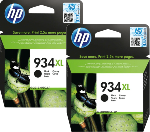 Hp 934xl cartridges zwart duo pack 2 860734