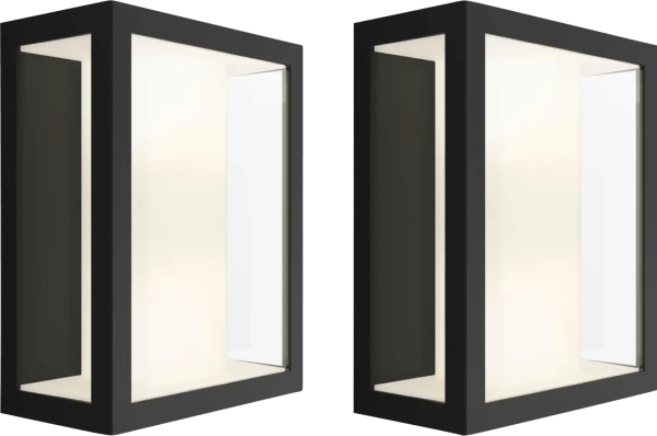 Philips Hue Impress muurlamp White and Color zwart breed duo pack