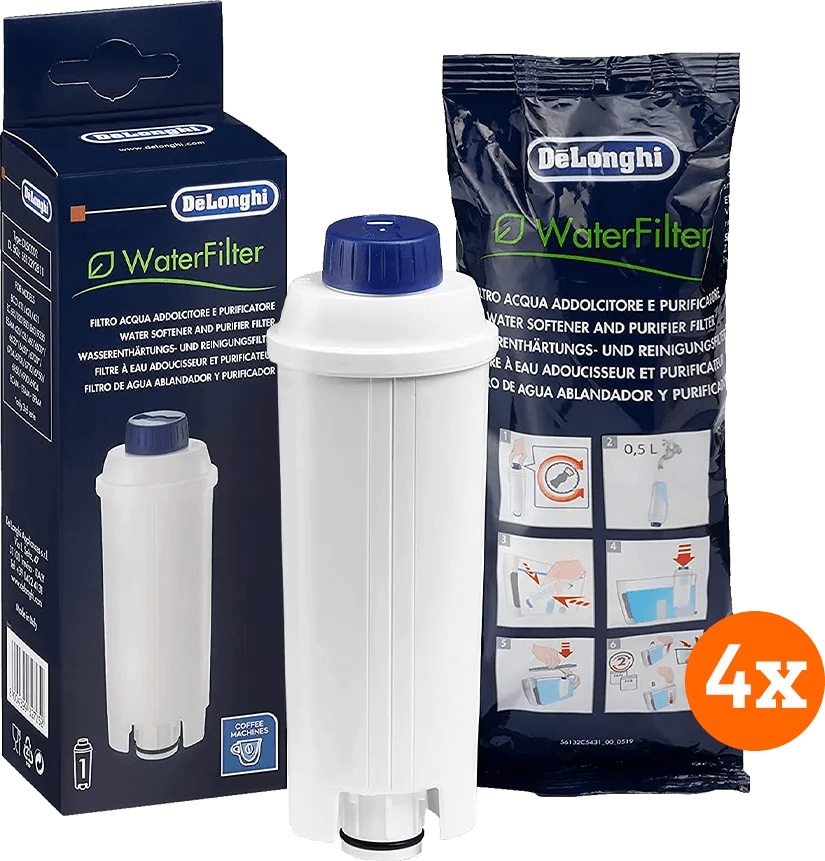 De'longhi waterfilter 4 stuks 1 De'longhi waterfilter 4 stuks