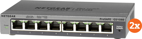 Netgear GS108E Duo Pack