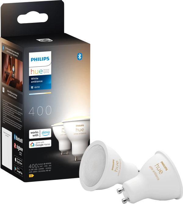 Philips Hue White Ambiance GU10 2-pack