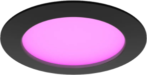 Philips hue inbouwspot slim - white and color - 170mm - zwart 2 8720169264274 929003712401 hue waca slim downlight 6inch emea black rtp png