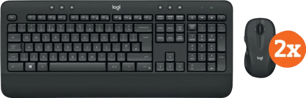 Logitech MK545 Draadloze Toetsenbord en Muis QWERTY 2-Pack