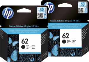 Hp 62 cartridges zwart duo pack 2 876909