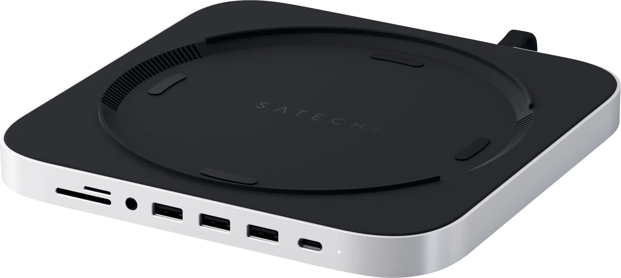 Satechi aluminum mac mini stand hub zilver 1 Satechi aluminum mac mini stand hub zilver