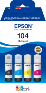 Epson 104 inktflesjes combo pack kleur 2 884212