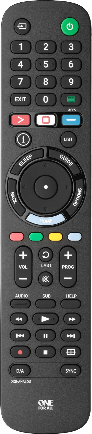 One for All URC4912 Sony Afstandsbediening