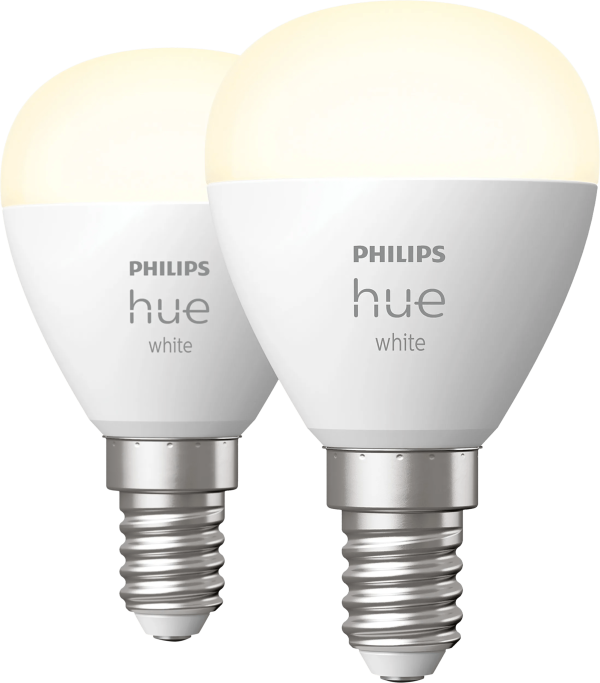 Philips Hue Kogellamp White E14 Duo pack