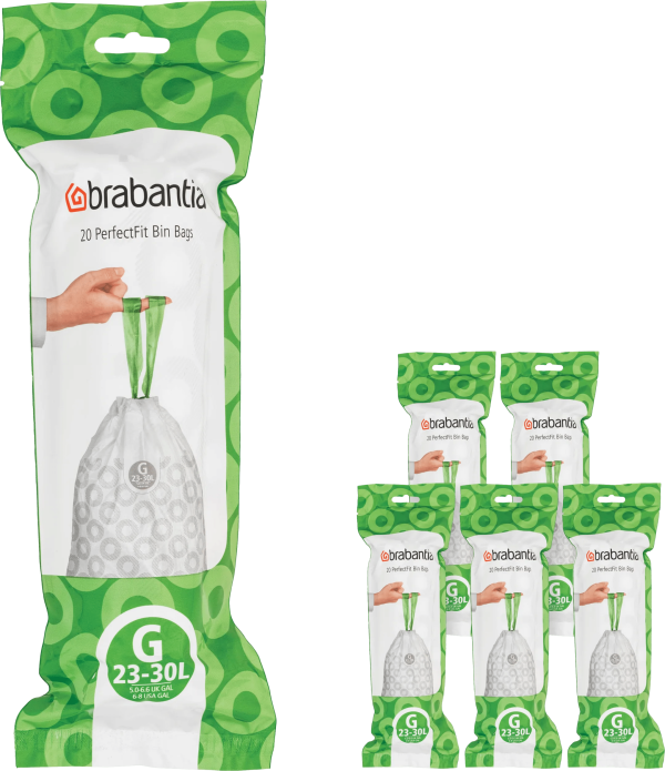 Brabantia Vuilniszakken Code G - 23-30 Liter (120 stuks)
