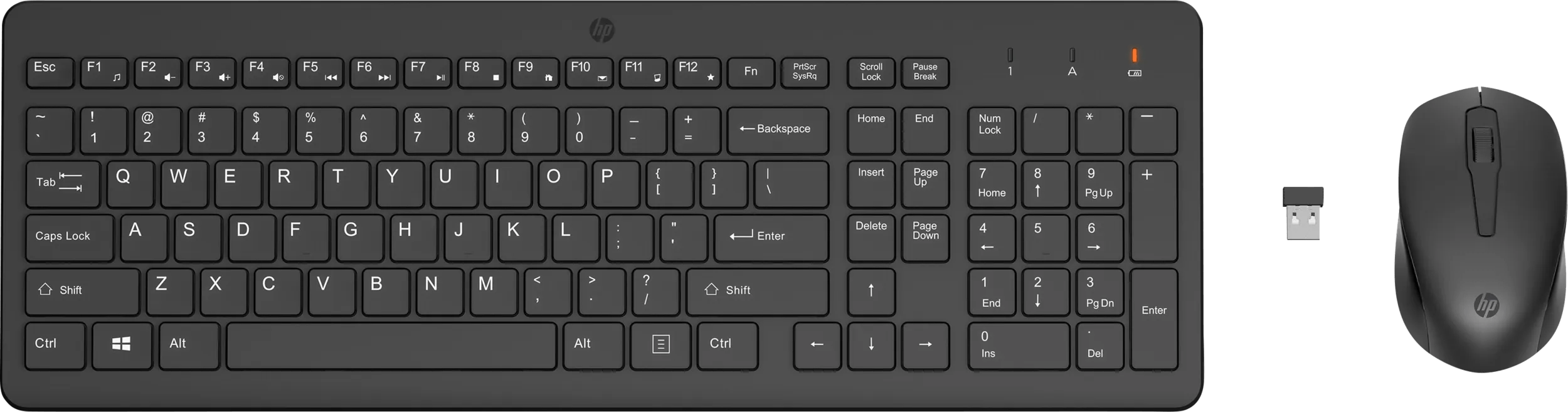 Hp 330 draadloze muis en toetsenbord qwerty 1 Hp 330 draadloze muis en toetsenbord qwerty
