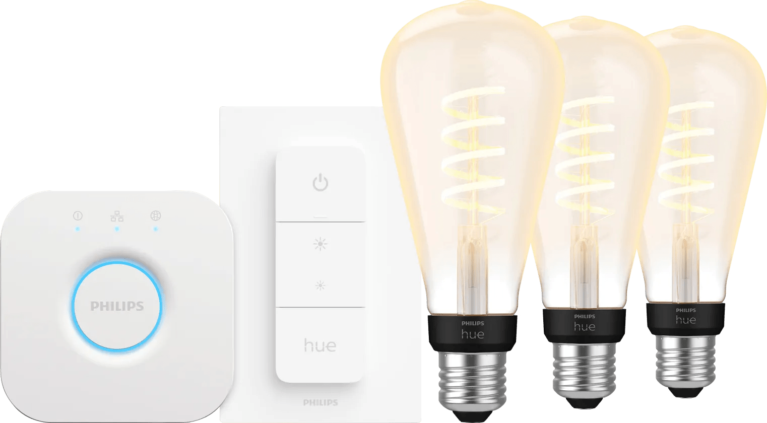 Philips hue filament white ambiance edison xl 3-pack startpakket 1 Philips hue filament white ambiance edison xl 3-pack startpakket