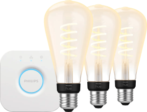 Philips hue filament white ambiance edison xl 3-pack + bridge 2 902722
