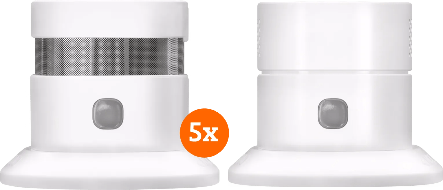 Klikaanklikuit zsdr-850 rookmelder (3 jaar) 5-pack + koolmonoxidemelder 1 Klikaanklikuit zsdr-850 rookmelder (3 jaar) 5-pack + koolmonoxidemelder