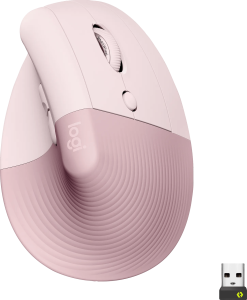 Logitech lift verticale ergonomische muis roze 2 905911
