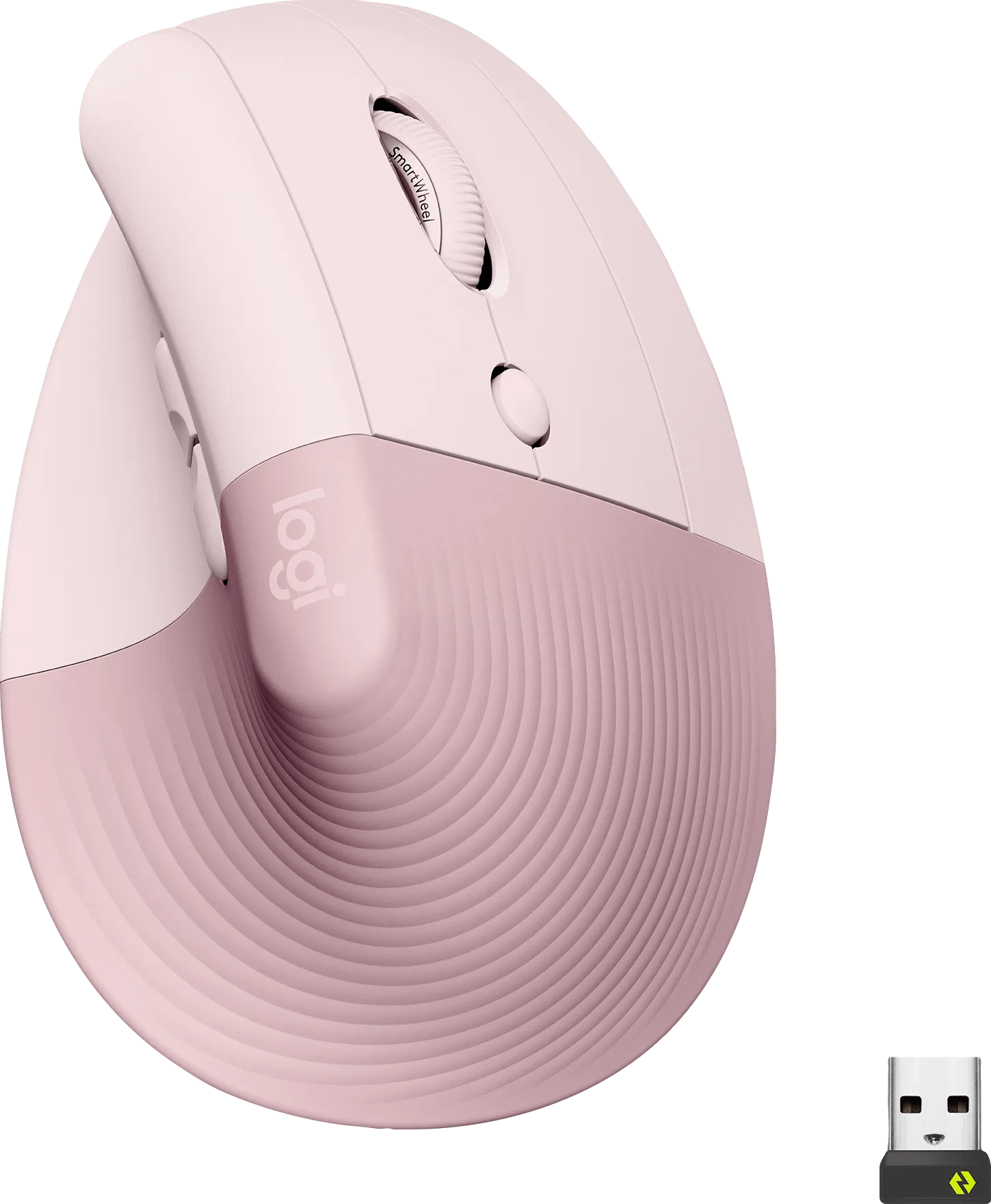 Logitech lift verticale ergonomische muis roze 1 Logitech lift verticale ergonomische muis roze