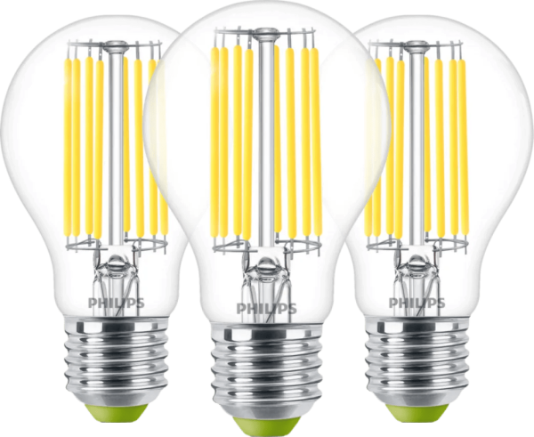 Philips LED Filament lamp - 4W - E27 - warm wit licht 3-pack