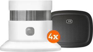 Klikaanklikuit rookmelder zsdr-850 (3 jaar) 4-pack + smart bridge 2 912265