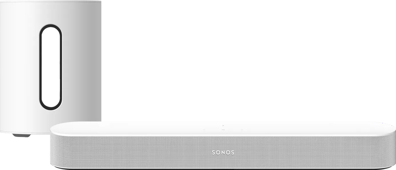 Sonos beam gen2 + sub mini wit 1 Sonos beam gen2 + sub mini wit