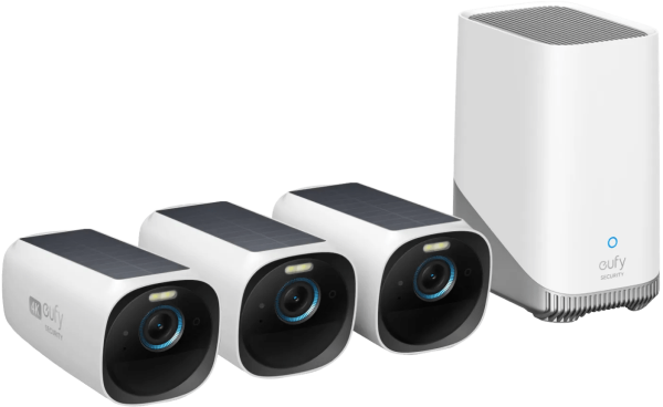 EufyCam 3 3-pack + HomeBase 3