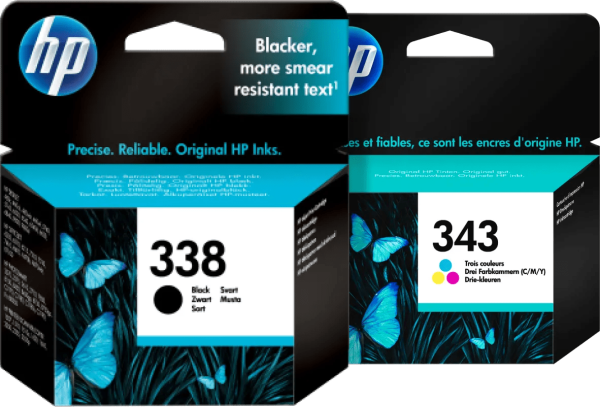 HP 338/343 Cartridge Combo Pack
