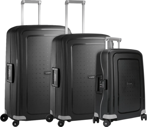 Samsonite S'Cure Spinner 75+69+55 cm Black Kofferset