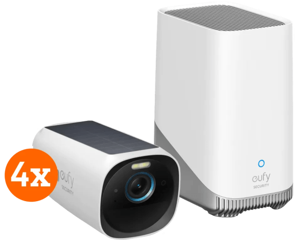 EufyCam 3 4-Pack + HomeBase 3