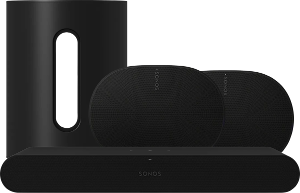 Sonos Ray Zwart + Era 300 Zwart + Sub Mini Zwart
