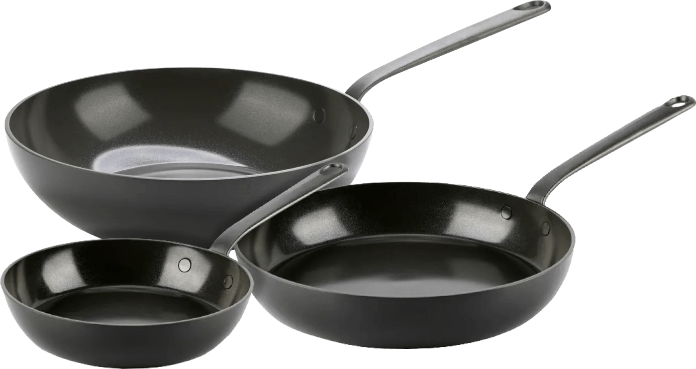 Greenpan craft koekenpannenset 20 + 28 cm + wokpan 28 cm 1 Greenpan craft koekenpannenset 20 + 28 cm + wokpan 28 cm