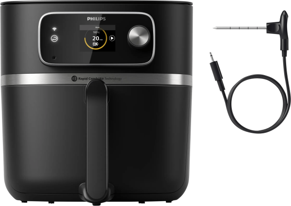 Philips Airfryer XXL Connected HD9880/90 + Voedselthermometer