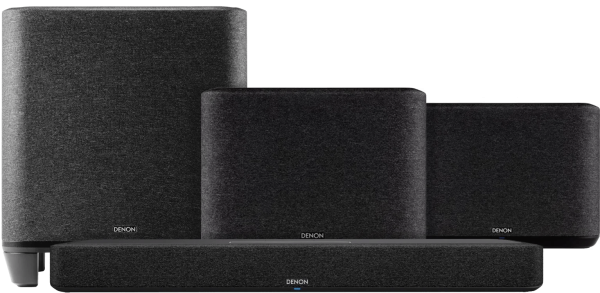 Denon Home Soundbar 550 + Denon Home 250 Duopack Zwart + Denon Home Subwoofer