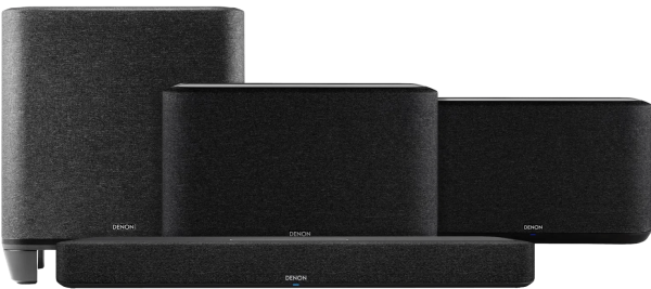 Denon Home Soundbar 550 + Denon Home 350 Duopack Zwart + Denon Home Subwoofer
